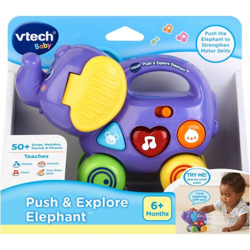 브이텍 VTech Push & Explore Elephant, Purple