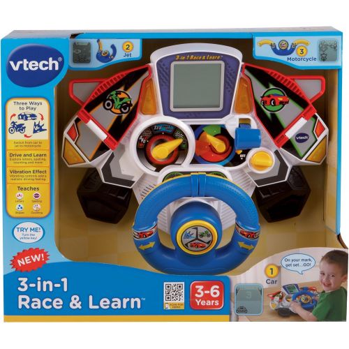 브이텍 VTech 3-in-1 Race and Learn,Blue