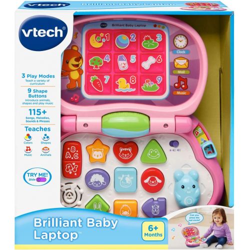 브이텍 VTech Brilliant Baby Laptop, pink