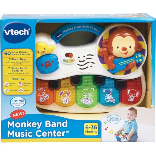 브이텍 VTech Monkey Band Music Center, Multi-Colored, 8