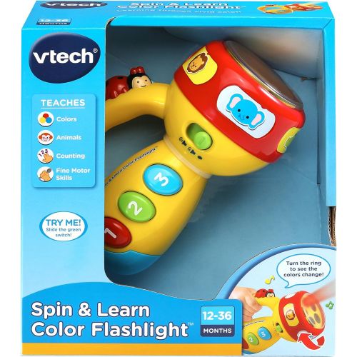 브이텍 VTech Spin and Learn Color Flashlight, Yellow