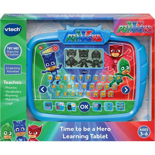 브이텍 VTech PJ Masks Time to Be A Hero Learning Tablet, Blue