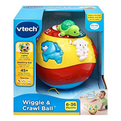 브이텍 VTech Wiggle and Crawl Ball,Multicolor