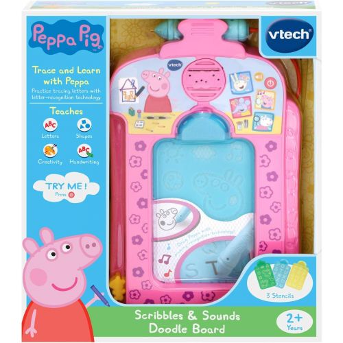 브이텍 VTech Peppa Pig Scribbles & Sounds Doodle Board, Pink