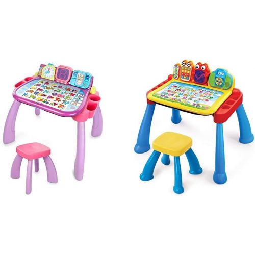 브이텍 VTech Touch & Learn Activity Desk (Frustration Free Packaging), Purple & Touch and Learn Activity Desk Deluxe (Frustration Free Packaging)