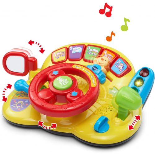 브이텍 VTech Turn and Learn Driver (Frustration Free Packaging),Yellow