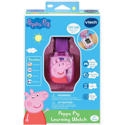 브이텍 VTech Peppa Pig Learning Watch, Purple