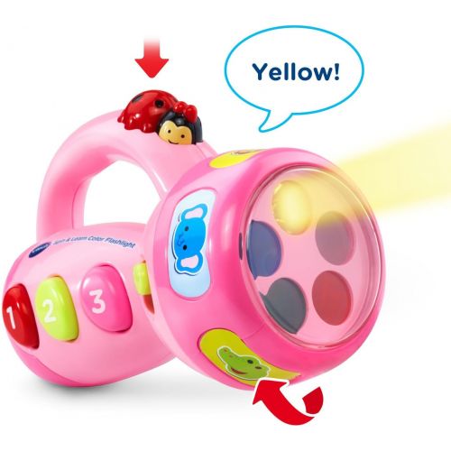 브이텍 VTech Spin and Learn Color Flashlight Amazon Exclusive, Pink
