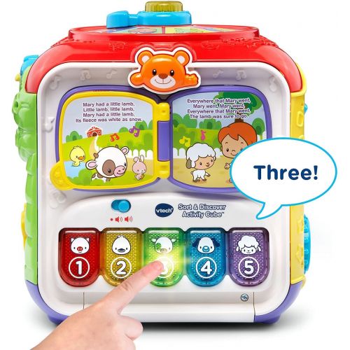 브이텍 VTech Sort and Discover Activity Cube (Frustration Free Packaging), Red