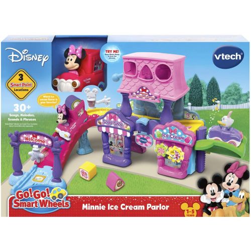 브이텍 VTech Go! Go! Smart Wheels Disney Minnie Mouse Ice Cream Parlor, Pink