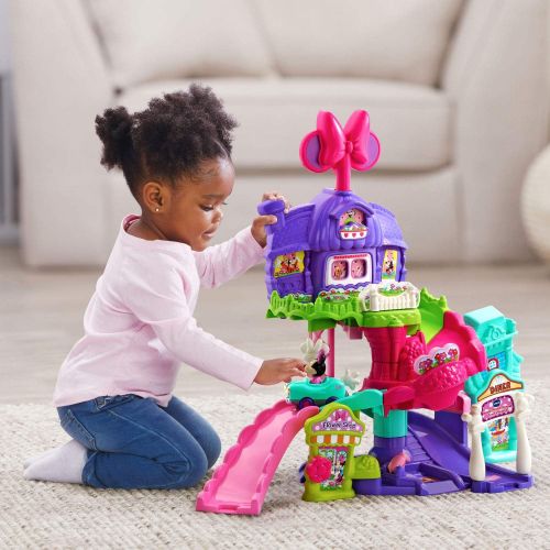 브이텍 VTech Go! Go! Smart Wheels Disney Minnie Mouse Around Town Playset,Pink