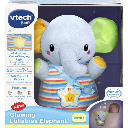 브이텍 VTech Baby Glowing Lullabies Elephant, Blue