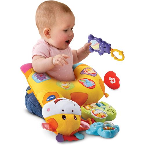 브이텍 VTech Tummy Time Discovery Pillow, Great Gift For Kids, Toddlers, Toy for Boys and Girls, Ages Infant, 1, 2,
