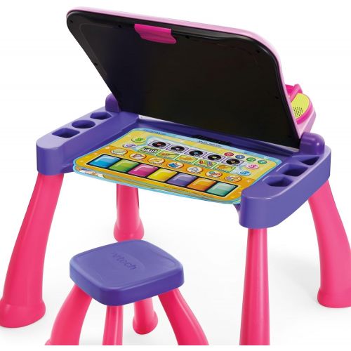 브이텍 [아마존베스트]VTech Touch and Learn Activity Desk Deluxe, Pink