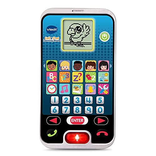 브이텍 [아마존베스트]VTech Call and Chat Learning Phone, Black