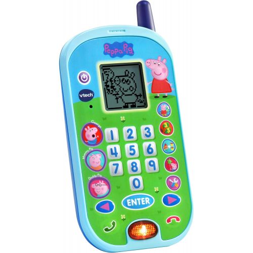 브이텍 [아마존베스트]VTech Peppa Pig Lets Chat Learning Phone