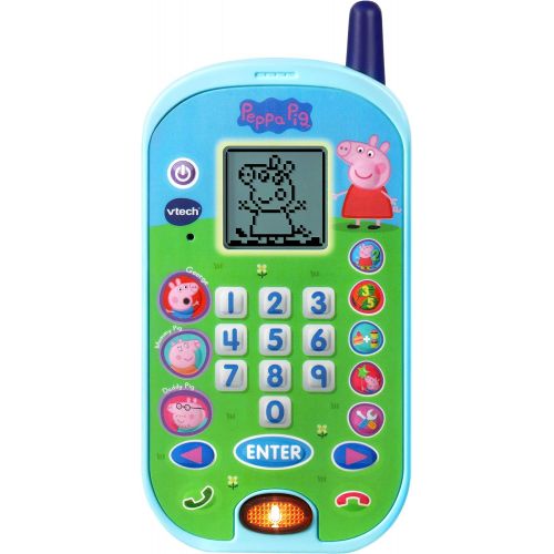 브이텍 [아마존베스트]VTech Peppa Pig Lets Chat Learning Phone