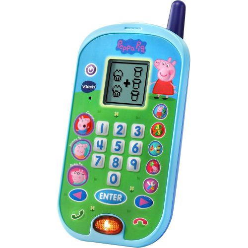 브이텍 [아마존베스트]VTech Peppa Pig Lets Chat Learning Phone