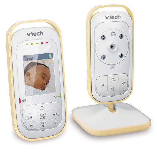 브이텍 VTech VM311-13 Yellow Video Baby Monitor with Automatic Infared Night Vision, Talk-back Intercom, Digitized Transmission & 1,000 feet of Range