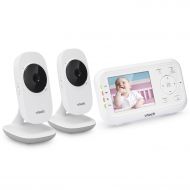 VTech VM3252-2 2.8” Digital Video Baby Monitor with 2 Cameras and Automatic Night Vision, White