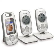 VTech BV73122GY Digital Video Baby Monitor with 2 Cameras and Automatic Night Vision, Gray