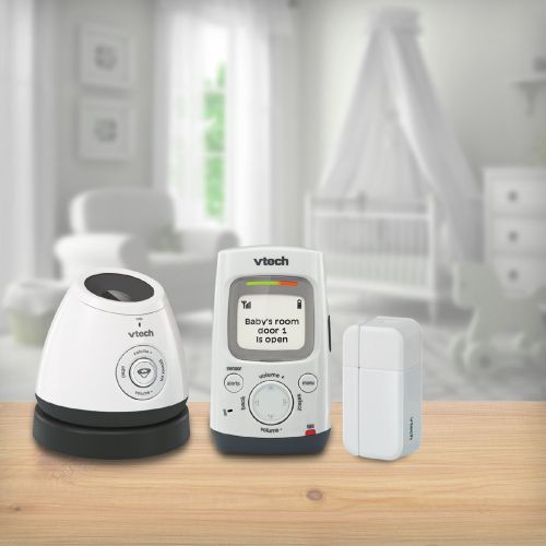 브이텍 VTech DM271-102 Audio Baby Monitor with Glow-on-Ceiling Night Light, Open or Closed...