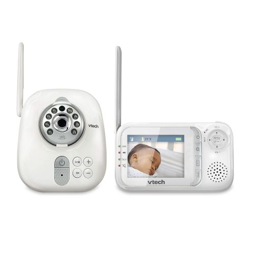 브이텍 VTech VM321 Video Baby Monitor with Automatic Infrared Night Vision, Adjustable Camera, Zoom, 5...