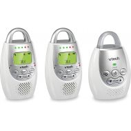 VTech BA72212GY Audio Baby Monitor with up to 1,000 ft of Range, Vibrating Sound-Alert, Talk Back Intercom & Night Light Loop with 2 Parent Units