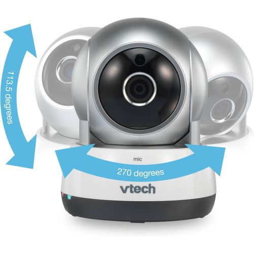 브이텍 VTech VC931 Wireless Wi-Fi IP Camera with Remote Access App, 720p HD, Remote Pan & Tilt, Free Live Streaming & Automatic Infrared Night Vision