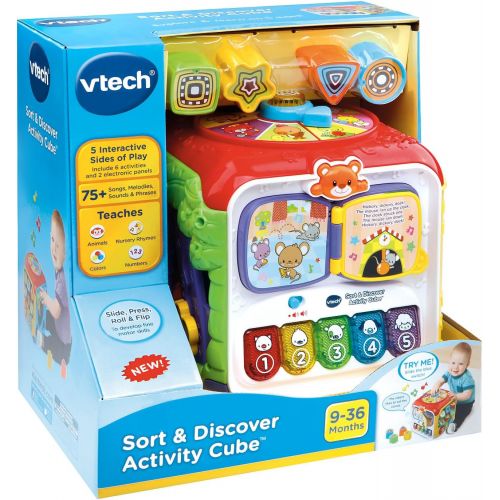 브이텍 VTech Sort & Discover Activity Cube (Frustration Free Packaging)