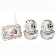 VTech VM343-2 Video Baby Monitor with Automatic Infrared Night Vision, PanTiltZoom, Two-Way Audio & 1,000 feet of Range with 2 Cameras