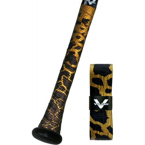  Vulcan Sporting Goods Vulcan Bat Grip, Vulcan 1.75mm Bat Grip, Breaking Gold