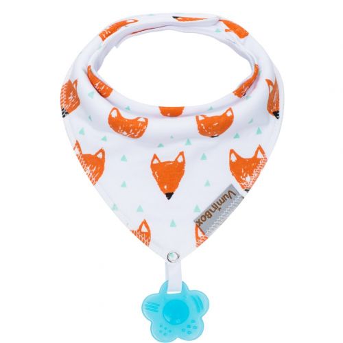  Baby Bandana Drool Bibs 3-Pack and Teething Toys 3-Pack Made with 100% Organic Cotton, Super Absorbent and Soft Unisex (Vuminbox) (White)