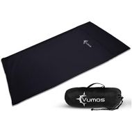 Vumos Sleeping Bag Liner and Camping Sheet ? Silk Like Material for Travel - Has Full Length Zipper