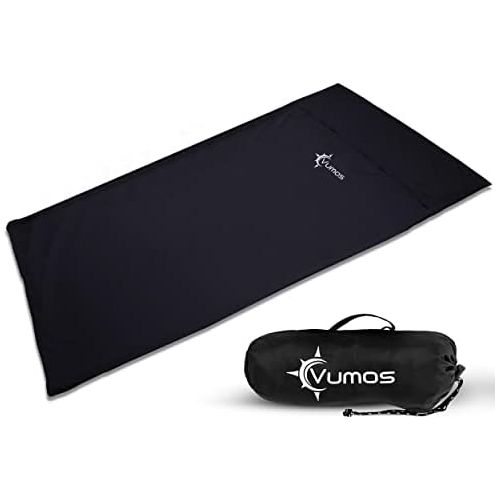  Vumos Sleeping Bag Liner and Camping Sheet ? Silk Like Material for Travel - Has Full Length Zipper