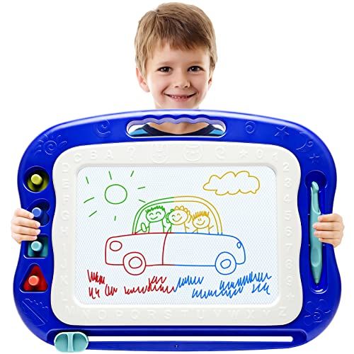  [아마존베스트]vusum Magnetic Drawing Board,Large Doodle Board Toddler Toys for Girls Boys 3 4 5 6 7 Year Old Kids Gift Etch A Colorful Sketch Magnet Erasable Pad