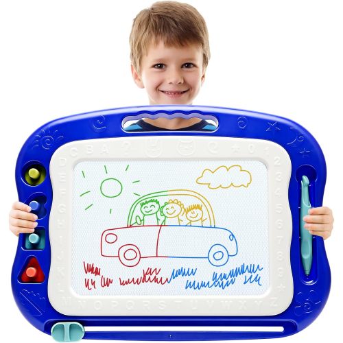  [아마존베스트]vusum Magnetic Drawing Board,Large Doodle Board Toddler Toys for Girls Boys 3 4 5 6 7 Year Old Kids Gift Etch A Colorful Sketch Magnet Erasable Pad