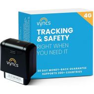 Vyncs - GPS Tracker for Vehicles, [No Monthly Fee], 4G LTE, Vehicle Location, Trip History, Driving Alerts, GeoFence, Fuel Economy, OBD Fault Codes, USA-Developed, Family or Fleets