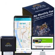 GPS Tracker Vyncs No Monthly Fee OBD, Real Time 3G Car GPS Tracking Trips Free 1 Year Data Plan Teen Unsafe Driving Alert Engine Data Fleet Monitoring Fuel Report Optional Roadside