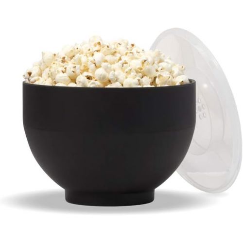  [아마존베스트]W&P Microwave Silicone Popcorn Popper Maker | Black | Collapsible Bowl, BPA Free, Eco-Friendly, Waste Free, 9.3 Cups of Popped Popcorn