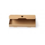 W PACKAGING WPFB18X10K 18x10x1.5 Plain Kraft/Kraft Flatbread Pizza Box, B-Flute (Pack of 50)