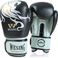 W WESING Wesing Pro Grade Boxing Gloves for Women and Men, Kickboxing Bagwork Gel Sparring Training Gloves Muay Thai Style Punching Bag Mitts