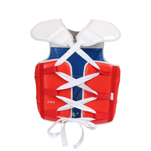  W WESING Wesing WTF Approved Taekwondo Chest Protector Taekwondo Solid Reversible Chest Guard Body Protector