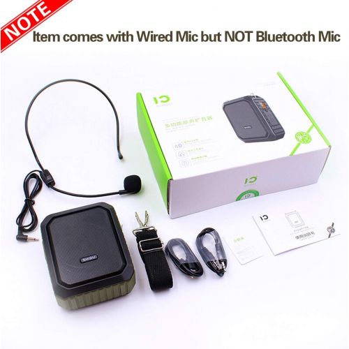  [아마존베스트]W WINBRIDGE New Voice Amplifier Personal Portable Microphone Headset 18W Hear Loud All in One Bluetooth Speaker, Waterproof, Recording, AUX Jack for Teachers, Outdoor Speech Tour Guide