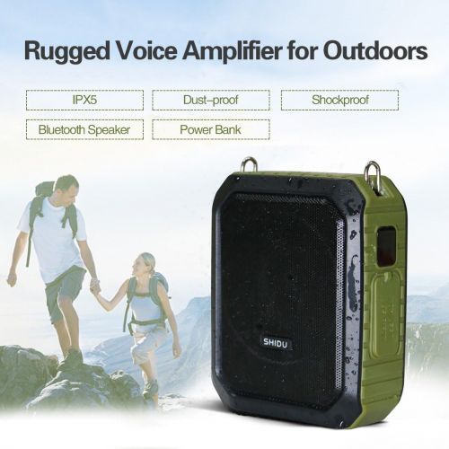  [아마존베스트]W WINBRIDGE New Voice Amplifier Personal Portable Microphone Headset 18W Hear Loud All in One Bluetooth Speaker, Waterproof, Recording, AUX Jack for Teachers, Outdoor Speech Tour Guide