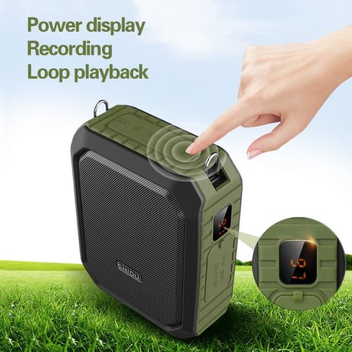  [아마존베스트]W WINBRIDGE New Voice Amplifier Personal Portable Microphone Headset 18W Hear Loud All in One Bluetooth Speaker, Waterproof, Recording, AUX Jack for Teachers, Outdoor Speech Tour Guide