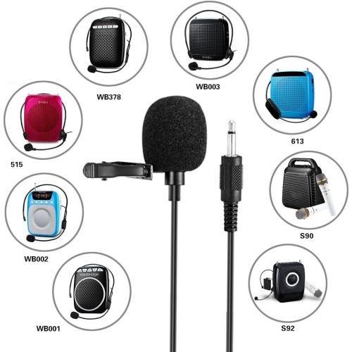  W WINBRIDGE WinBridge Portable Collar Clip Microphone 3.5mm Audio Compatible with All WinBridge Voice Amplifiers S6