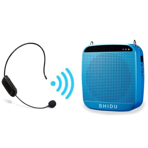  W WINBRIDGE WinBridge S613 2.4G Wireless Digital Voice Amplifier with Power Supply Microphone for Special Teaching Amplifier 18W 7.4V1200MAH High Volume Blue