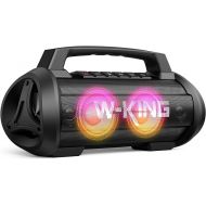 W-KING Portable Speaker, 120W Peak 70W RMS Bluetooth Speaker Wireless Loud IPX6 Waterproof Bluetooth Speakers with Subwoofer/Bass Boost/Hi-Fi Stereo/42H/Powerbank/MIC in, Party Large Outdoor Boombox