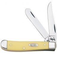 Goldia Case Yellow Mini Trapper Pocket Knife - Engravable Personalized Gift Item